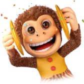 Backing Monkey TikTok Gift WebP