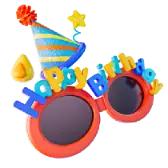 Birthday Glasses TikTok Gift WebP