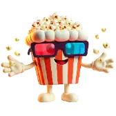 Chatting Popcorn TikTok Gift WebP