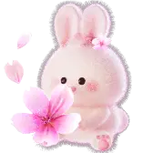 Cherry Blossom Bunny TikTok Gift WebP