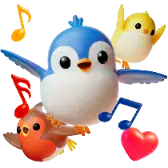 Chirpy Kisses TikTok Gift WebP