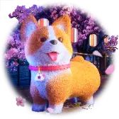 Corgi and Night Cherry TikTok Gift WebP