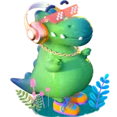 Dancing Dinosaur TikTok Gift WebP