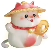 Fortune Cat TikTok Gift WebP