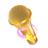 Gold Microphone TikTok Gift WebP