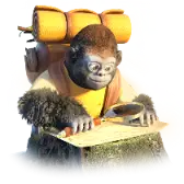 Gorilla Explorer TikTok Gift WebP