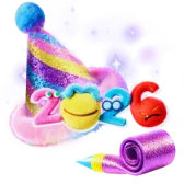 Happy Hat '26 TikTok Gift WebP