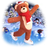 Ice Skating Bear TikTok Gift WebP