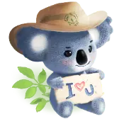 Koala Love TikTok Gift WebP