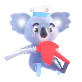 Koala Refuel TikTok Gift WebP