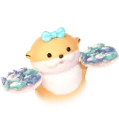 Otter with Fish TikTok Gift WebP