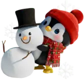 Penguin Snowpal TikTok Gift WebP