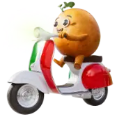Potato on a Vespa TikTok Gift WebP