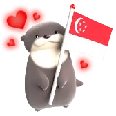 SG Otter TikTok Gift WebP