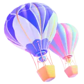 Shiny air balloon TikTok Gift WebP